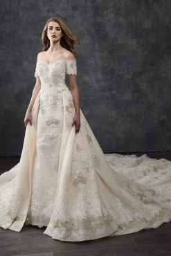 Rachel Allan Bridal - M669 Mermaid Bridal Gown With Detachable Train