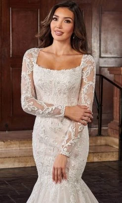 Rachel Allan Bridal RB5016 - Bridal Trumpet Embroidered Gown -Boutique Wedding Dress Store rachel allan bridal rb5016 bridal trumpet embroidered gown bridal dresses 32221606838355