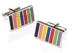 Rectangle Multi-Colored Cufflinks