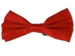 Red Bow Ties With Matching Pocket Squares