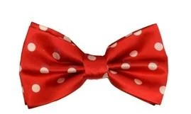 Red/White Polka Dot Bow Ties 3 Red/White Polka Dot Bow Ties