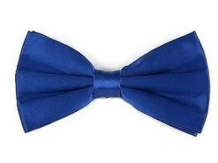 Royal Blue Bow Ties With Matching Pocket Squares