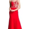 Aspeed Design - Sheer Sleeveless Embellished Evening Gown