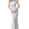 Sherri Hill - 51949 Beaded High Neck Sheath Dress