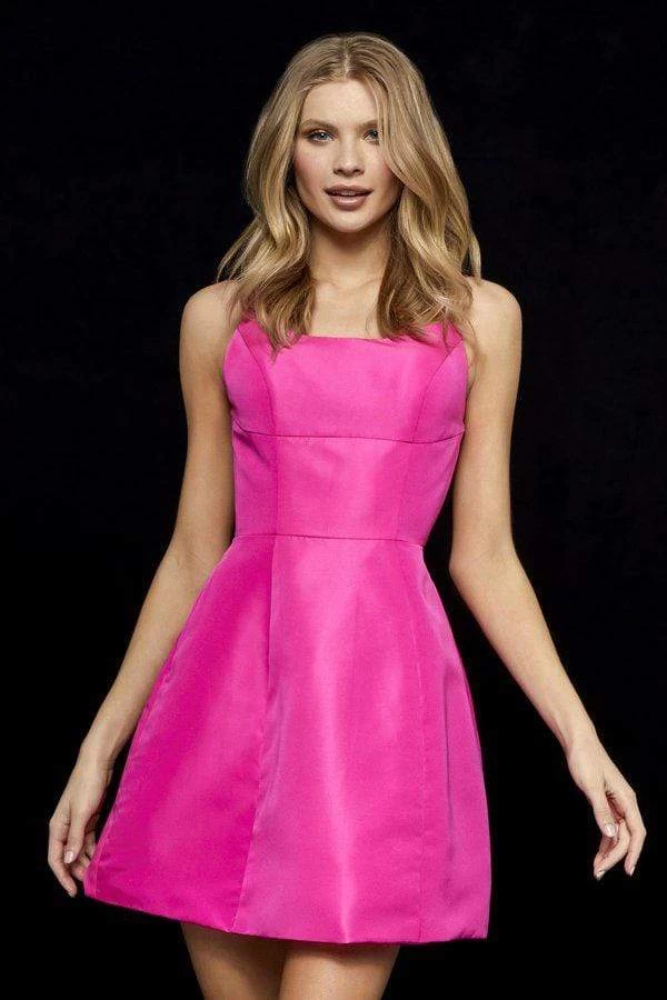 Sherri Hill - 52154 Sleeveless Taffeta Lace Up A-Line Short Dress 6 Sherri Hill - 52154 Sleeveless Taffeta Lace Up A-Line Short Dress - Image 4