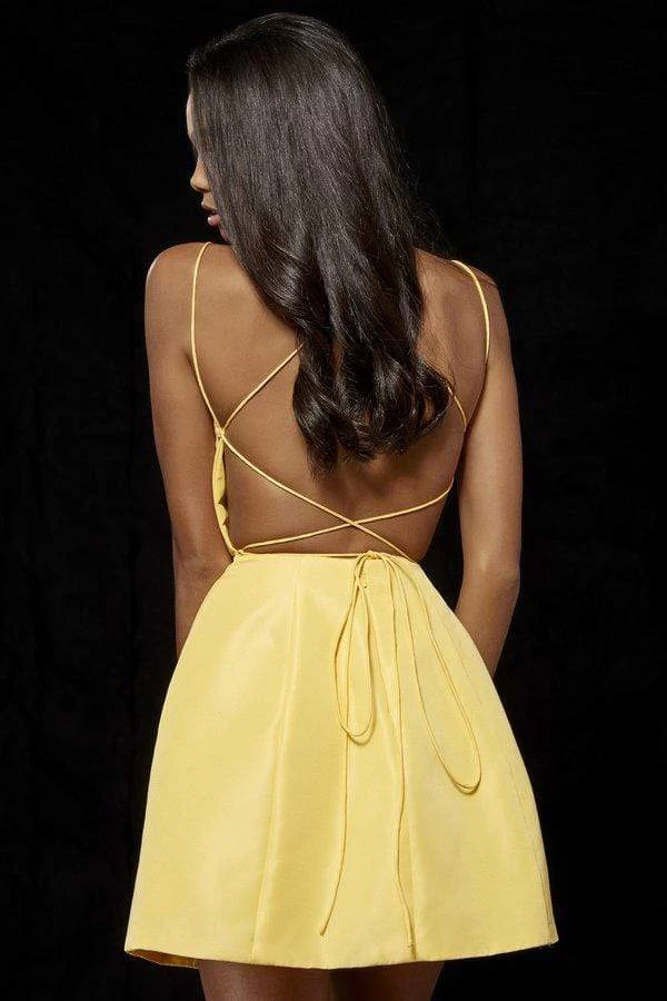 Sherri Hill - 52154 Sleeveless Taffeta Lace Up A-Line Short Dress 14 Sherri Hill - 52154 Sleeveless Taffeta Lace Up A-Line Short Dress - Image 12