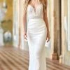 Sherri Hill - 54942 Beaded Lace Sheath Gown -Boutique Wedding Dress Store sherri hill 54942 beaded lace sheath gown special occasion dress 00 ivory 29304542265427