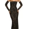 Sherri Hill 55538 - Arm Sleeve Detachable Strapless Evening Gown -Boutique Wedding Dress Store sherri hill 55538 arm sleeve detachable strapless evening gown evening dresses 000 black nude 31605069578323