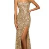 Sherri Hill - Sleeveless Sequin Evening Gown 55512 1 Sherri Hill - Sleeveless Sequin Evening Gown 55512 -Boutique Wedding Dress Store sherri hill sleeveless sequin evening gown 55512 evening dresses 00 gold 32222299062355