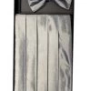 Silver Polyester Cummerbund And Bow Tie Set -Boutique Wedding Dress Store silver polyester cummerbund and bow tie set mens cummerbund vesuvio napoli 199820