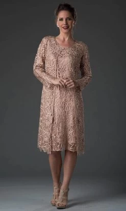 Soulmates C88084 - Beaded Short Duster Dress Set 12 Soulmates C88084 - Beaded Short Duster Dress Set -Boutique Wedding Dress Store soulmates c88084 beaded short duster dress set wedding guest dusty rose s 31401463382099