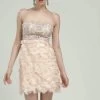 Sue Wong - N1170 Beaded Sheer Petal Sheath Cocktail Dress -Boutique Wedding Dress Store sue wong n1170 beaded sheer petal sheath cocktail dress special occasion dress 5445891358777