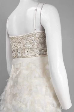 Sue Wong - N1170 Beaded Sheer Petal Sheath Cocktail Dress -Boutique Wedding Dress Store sue wong n1170 beaded sheer petal sheath cocktail dress special occasion dress 5445891424313