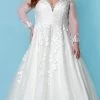 Sydney's Closet Bridal - SC5267 Embroidered Glitter Bridal Gown