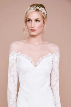 Tadashi Shoji - Lionel Long-Sleeve Sequin Embroidered Dress -Boutique Wedding Dress Store tadashi shoji lionel long sleeve sequin embroidered dress wedding dresses 12134109216851