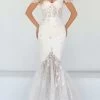 Tarik Ediz - 51034 Applique Illusion Off Shoulder Gown -Boutique Wedding Dress Store tarik ediz 51034 applique illusion off shoulder gown prom dresses 0 ivory 29562272317523