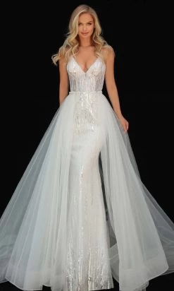 Tarik Ediz - 51117 Embellished Trumpet/A-Line Evening Dress