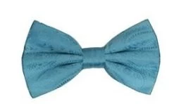 Turquoise Paisley Bow Ties With Matching Pocket Squares