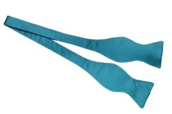 Turquoise Silk Self Tie Bow Ties