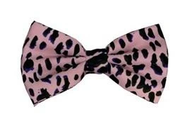 White/Black Leopard Print Bow Ties With Matching Pocket Squares 4 White/Black Leopard Print Bow Ties With Matching Pocket Squares - Image 2