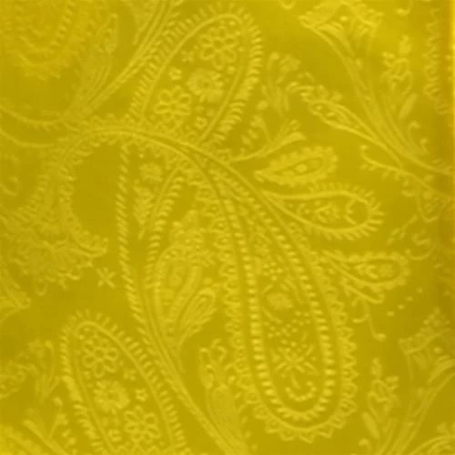 Yellow Paisley Bow Ties With Matching Pocket Squares 4 Yellow Paisley Bow Ties With Matching Pocket Squares - Image 2